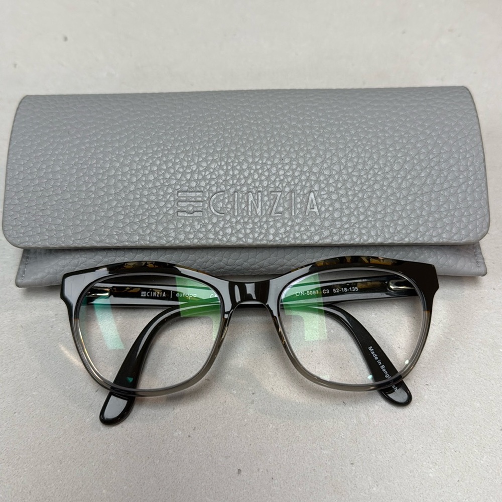 Cinzia Tortoise Eyewear Frames Glasses with Case CIN-5097 - Picture 1 of 8